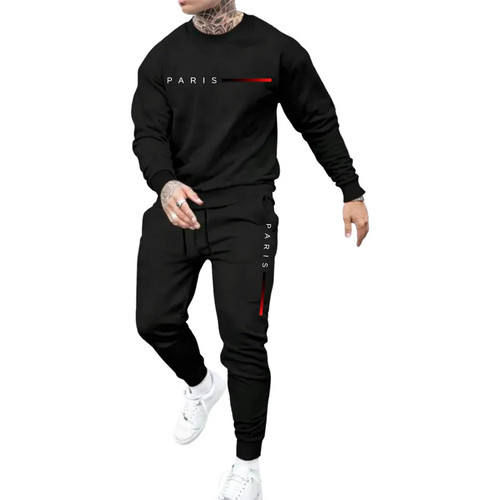Novo Conjunto Street moletom Careca E Calça Moletom Paris