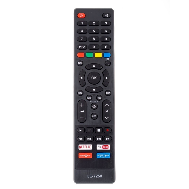 Controle Remoto Compatível com TV Philco Universal 4k Smart Netflix / Youtube / Globplay LE-7250