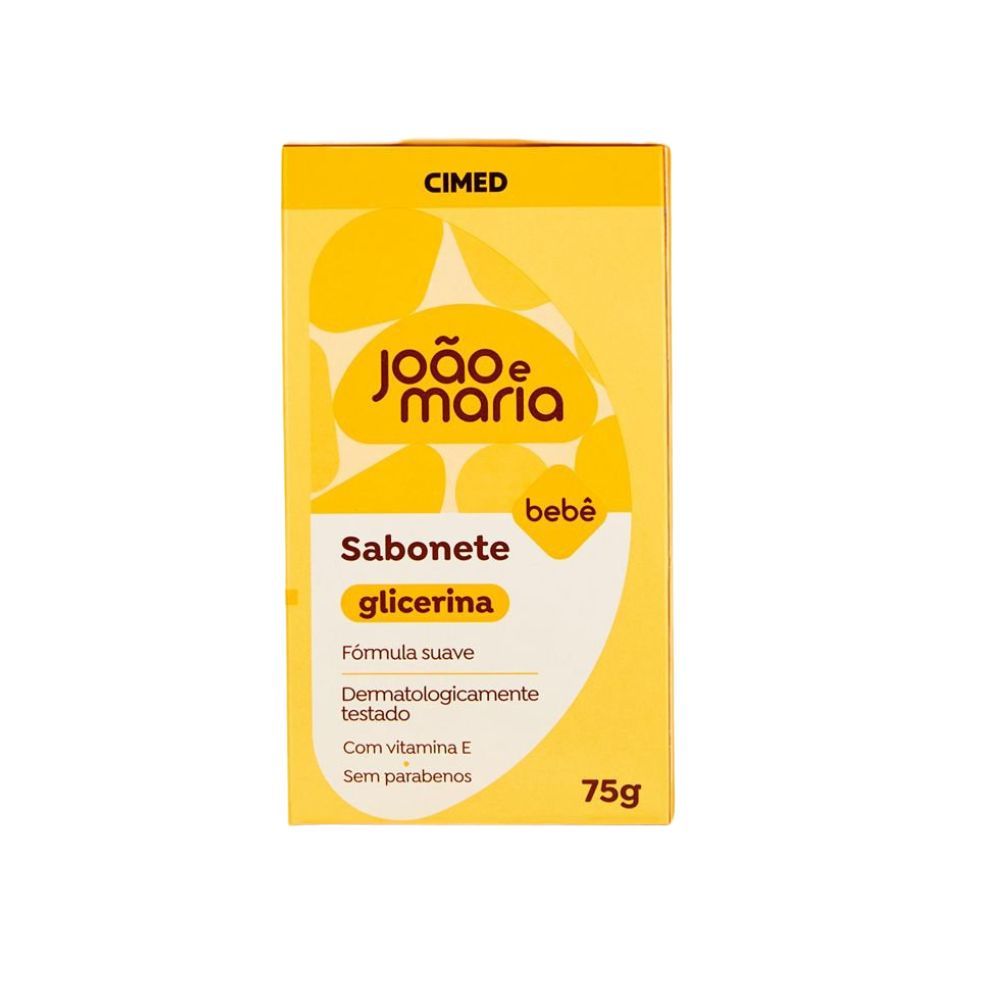 Sabonete em Barra Glicerina Cimed Bebê João e Maria 75g em Oferta na Shopee