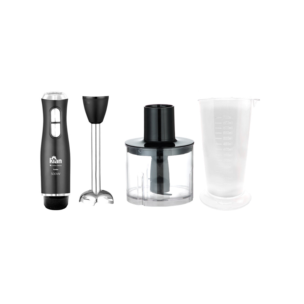 Mixer Elétrico Kian 2 em 1 Turbo Mini Processador 650ml 500w - 220v — imagem 2 de 2