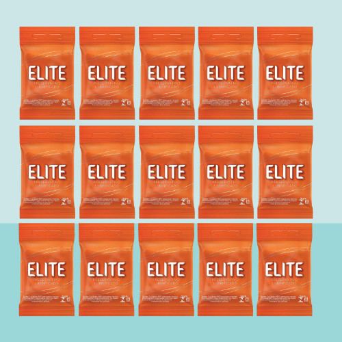 Kit 21un Preservativo Camisinha Masculino Elite Blowtex Lubrificado Embalagem Discreta