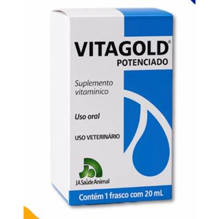 VITAGOLD POTENCIADO 20ML VITAMINA AVES CANTO PENAS SAÚDE SUPLEMENTO TORNEIO REPRODUÇÃO BELEZA AVES COLEIRO CANÁRIO PENAS em Oferta na Shopee