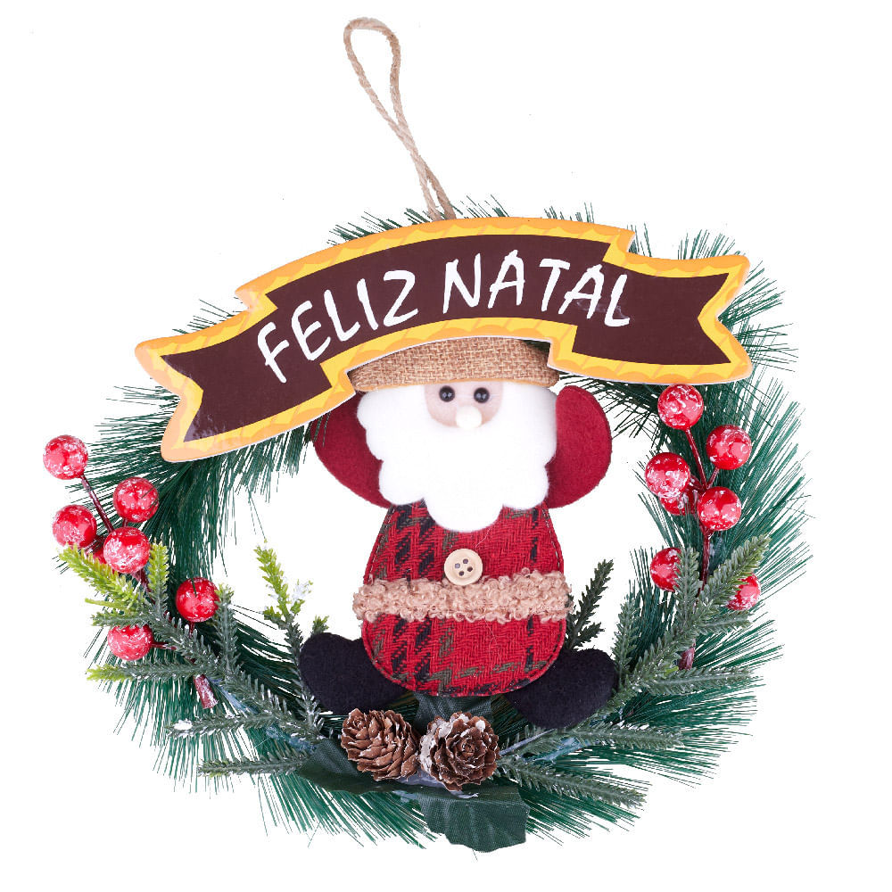 Guirlanda de Natal Noel Le 18cm em Oferta na Shopee