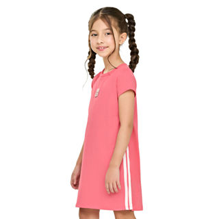 Vestido Reto Infantil Menina Meia Malha Elian Rosa em Oferta na Shopee