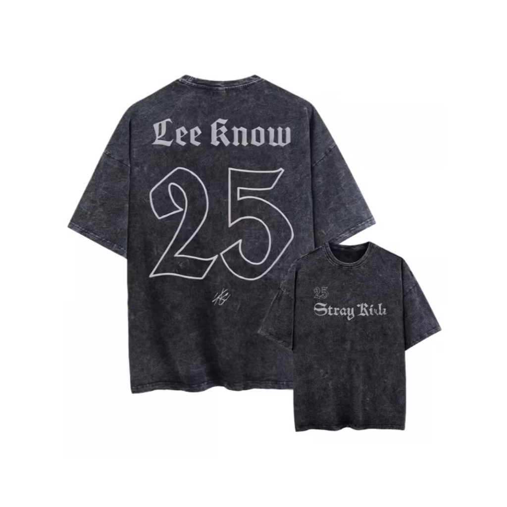 Camiseta ESTONADA camisa lavada street lee know kpop stray kids arte Bang chan pop