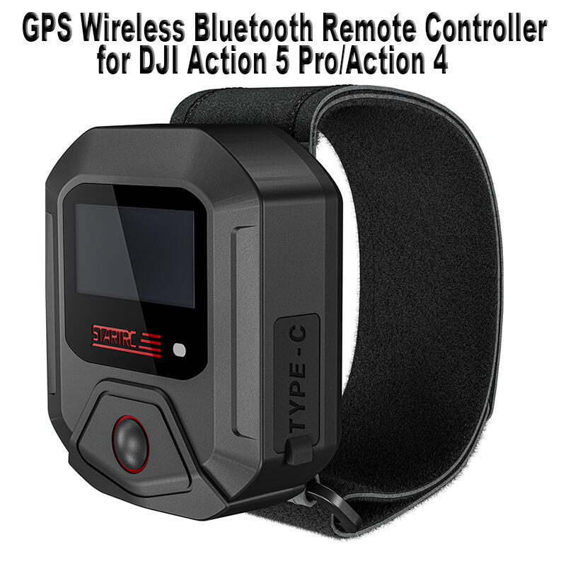 Controle Remoto Sem Fio Bluetooth GPS Para DJI Action 5 Pro/4 Acessórios Câmera Esportiva 25M Relógio De Pulso Com