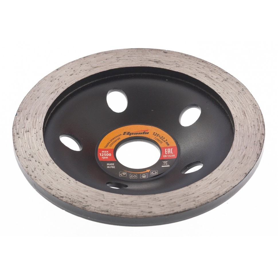 Rebolo Diamantado Contínuo Rosca M14 125mm 1 Peça SPARTA