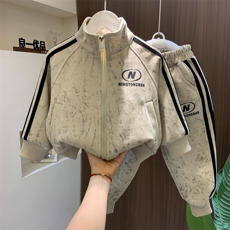 Meninos outono roupas esportivas terno roupas de bebê primavera outono roupas infantis crianças pequenas meninos#男童秋装运动服