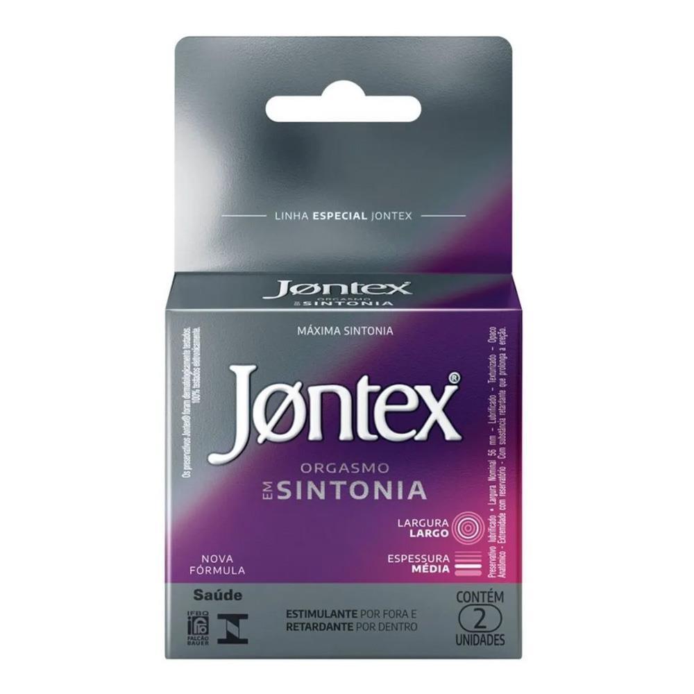 Jontex Preservativo Orgasmo Em Sintonia Com 2 Unidades