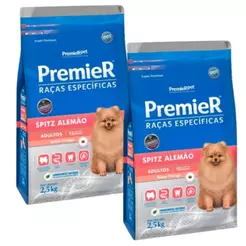 Kit 2 Ração Premier Raça Específic Spitz Alemão Frango 2,5Kg