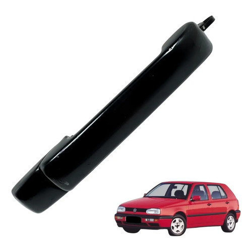 Macaneta Externa Porta Traseira Vw Golf Mk3 Original Preto Traseira