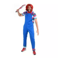 Fantasia Chucky Adulto O Boneco Assassino de Halloween