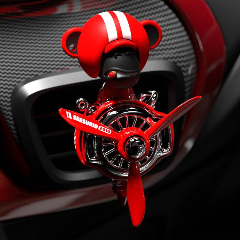 Fun Shaking Head Doll for Car Aromatherapy Air Outlet Rotating Flying Chair Decoration inside Cool Fragrance TlyW