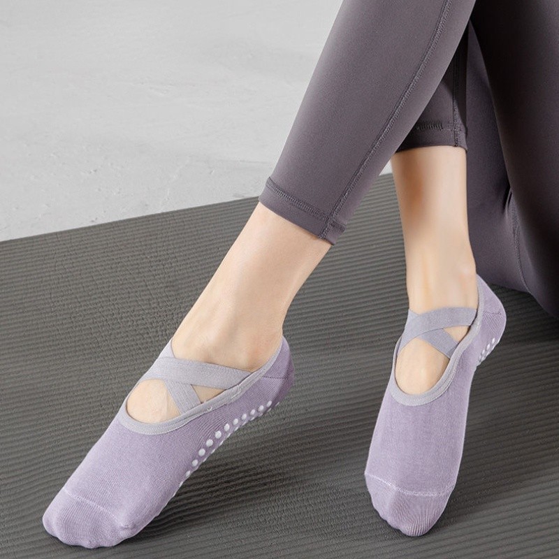 Meias Femininas Antiderrapantes Profissionais Para Ioga – Pilates E Dança Iniciantes , Esportes Fitness No Piso Interno em Oferta na Shopee