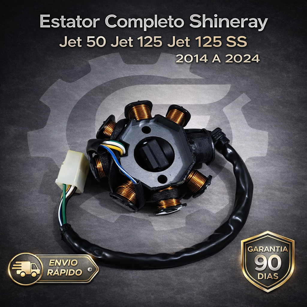Estator Completo Shineray Jet 50 Jet 125 Jet 125 SS 2014 A 2024