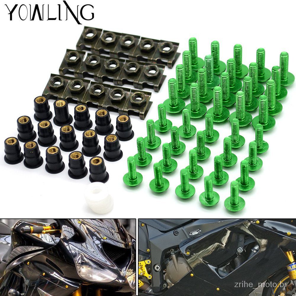 Parafuso De Carenagem De Motocicleta , Para-Brisa KAWASAKI zx6r zx636 zx10r z1000 z750r z1000sx ninja 300 250 1000 2005-