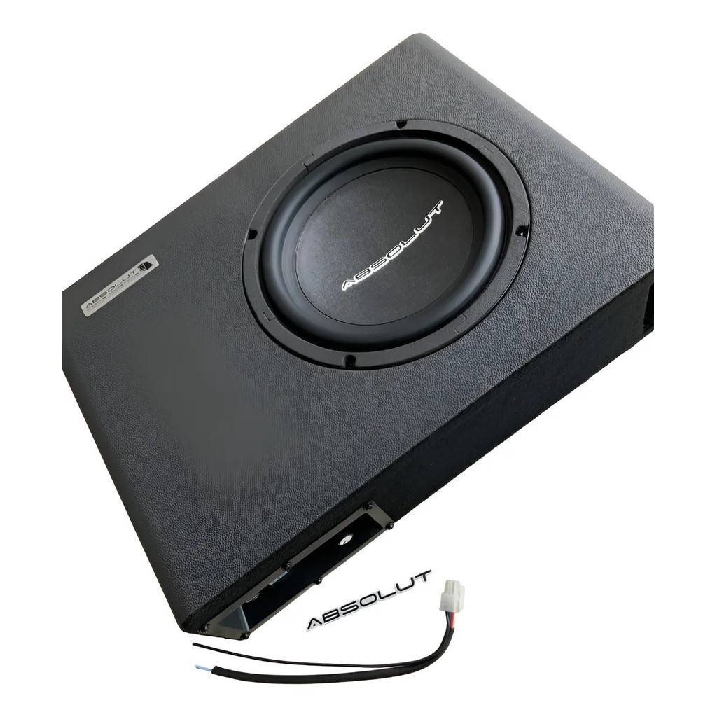 Caixa De Som Amplificada Automotiva Slim Sub 8 Polegadas Cor Preto