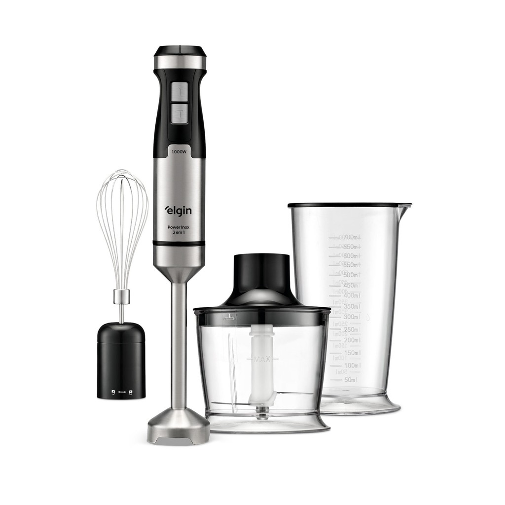 Mixer Processador e batedor 1000W Power Inox 3 em 1 Elgin em Oferta na Shopee