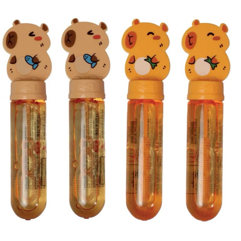 Kit 12 bolhas de sabão - bolinha de sabão capivara lembrancinha