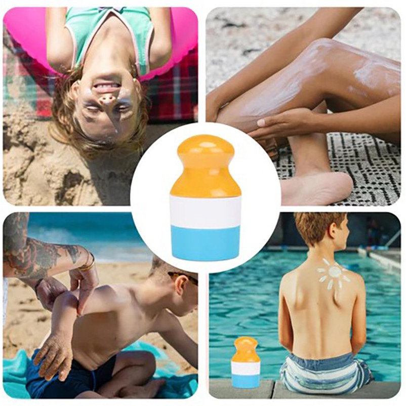 Aplicador De Protetor Solar Aplicador De Loção Protetora Solar Para Viagem Esponja Roll-on Frasco De Utensílio De Beleza — imagem 2 de 2