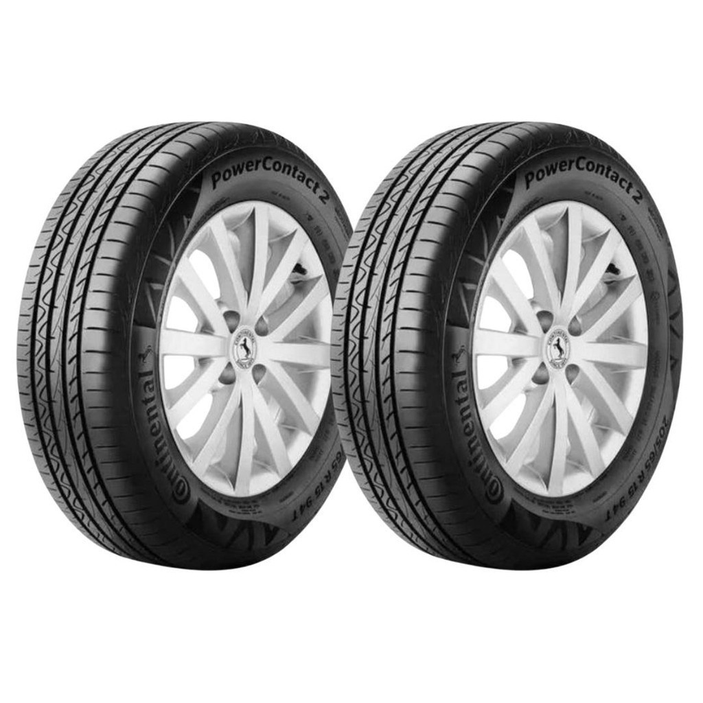 Kit 2 Pneu Continental Aro 15 PowerContact 2 195/60R15 88H
