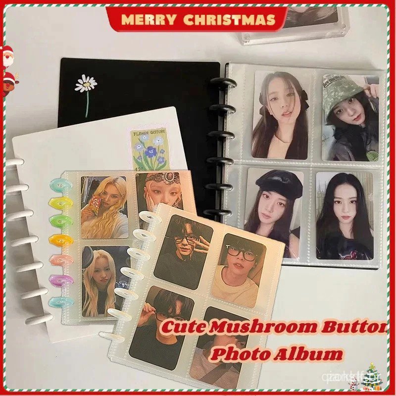 Álbum De Fotos Com Botão Em Forma De Cogumelo 80 Bolsos De 3 Polegadas Para Guardar Cartões E Artigos De Papelaria .