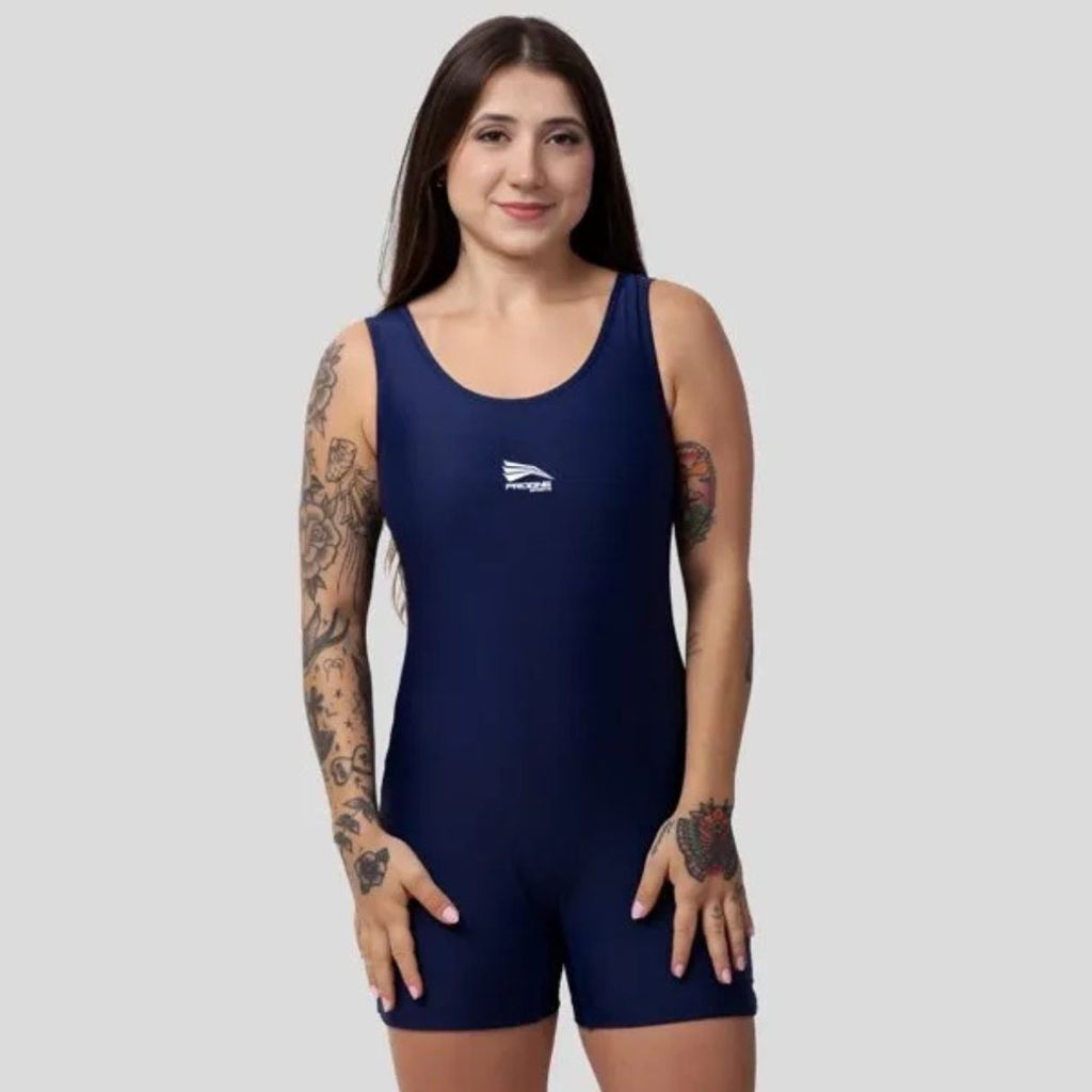 MACAQUINHO DE HIDROGINASTICA E NATAÇÃO PROGNE ADULTO AZUL MARINHO