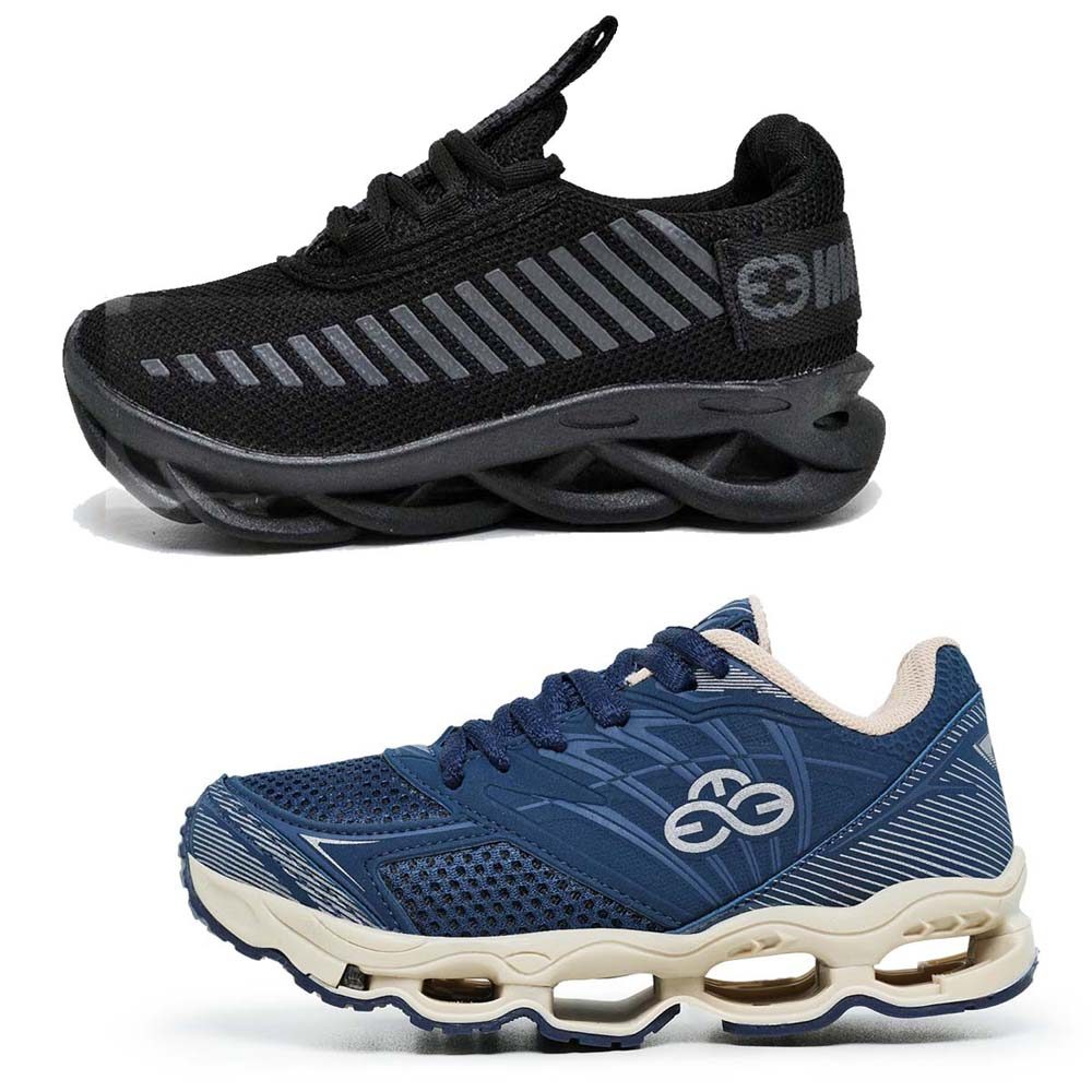 2 Tênis Infantil Escolar Masculino Costurado Caminhada Court Cano Curto Kit Pronta Entrega em Oferta na Shopee