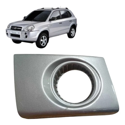 Moldura Farol Milha Hyundai Tucson L. Direito 2010 A 2015 Prata Direito
