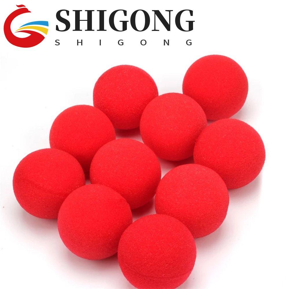 SHIGONG Dedo Esponja Bola Mágico Clássico 2.5cm/3.5cm/4.5cm Circular Grandes Esponjas Close-Up Truques De Magia