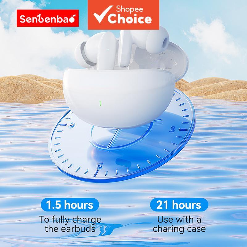  Fones de ouvido SenBenBao S90 S90 Fones de Ouvido Bluetooth Sem Fio TWS Fones de Ouvido Estéreo HiFi Redução de Ruído