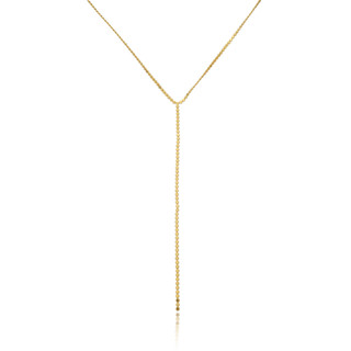 Colar Gravatinha Diamantada | Banhado a Ouro em Oferta na Shopee