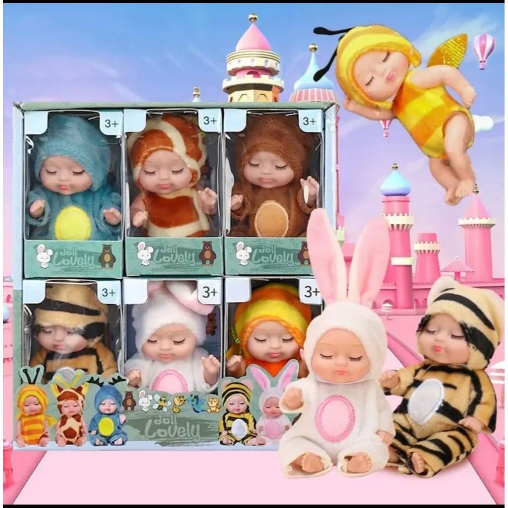 Boneca MINI Bebe Reborn Recem Nascida Menina