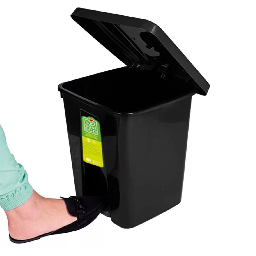 LIXEIRA PEDAL ECOLOGICA CESTO LIXO 15 LITROS REFORCADA CASA COZINHA BANHEIRO ESCRITORIO COLETA SELETIVA