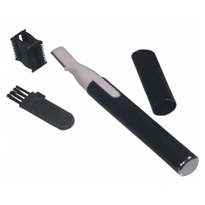 Depilador  Facial  Caneta  Elétrico Aparador Buço Sobrancelha Nariz Orelha preto Recarregável Unisex