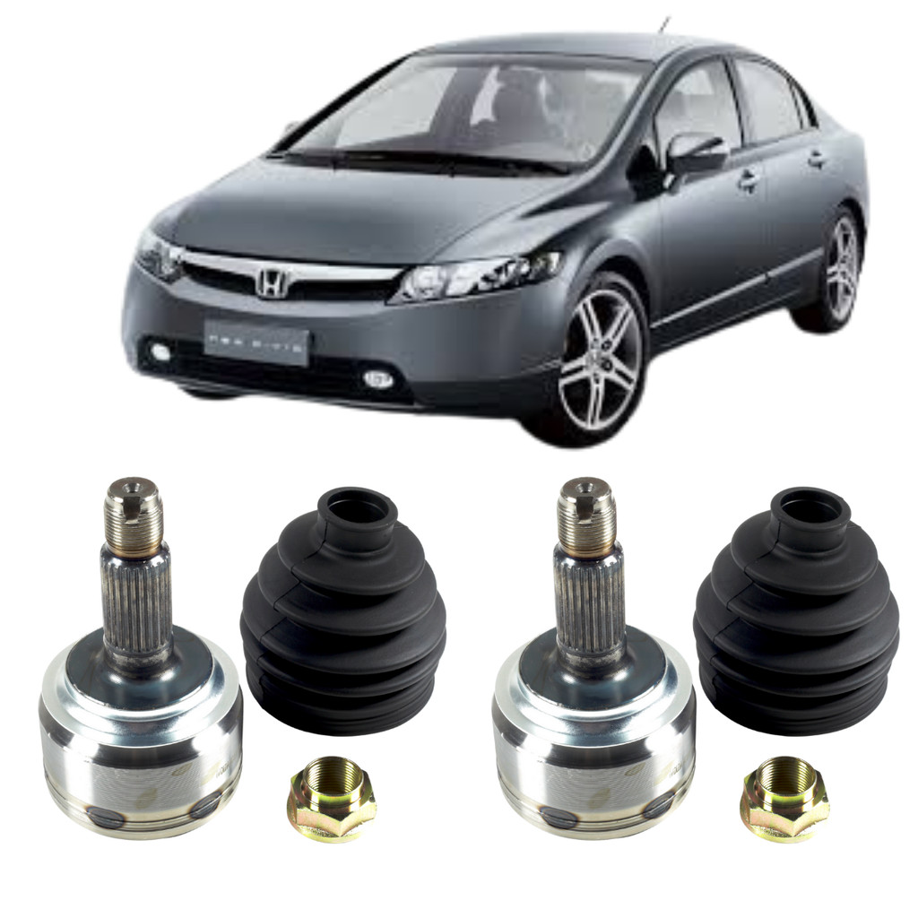 Par Junta Homocinetica Civic 2007/2013 Dentes 24 internos x 26 externos 1.8 16V