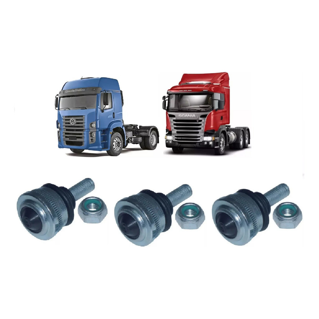 Kit 3 Pivo Alavanca Cambio Vw Constellation Caminhao 114 124