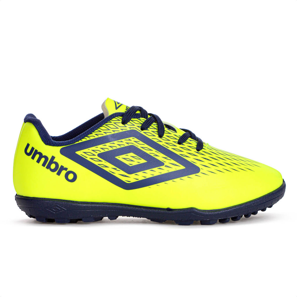 Chuteira Umbro Society X Diamond Jr Verde Limão e Azul Escuro - Juvenil em Oferta na Shopee