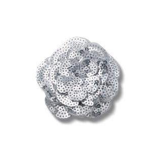 Jibbitz™ Flor Prata de Lantejoulas Único em Oferta na Shopee