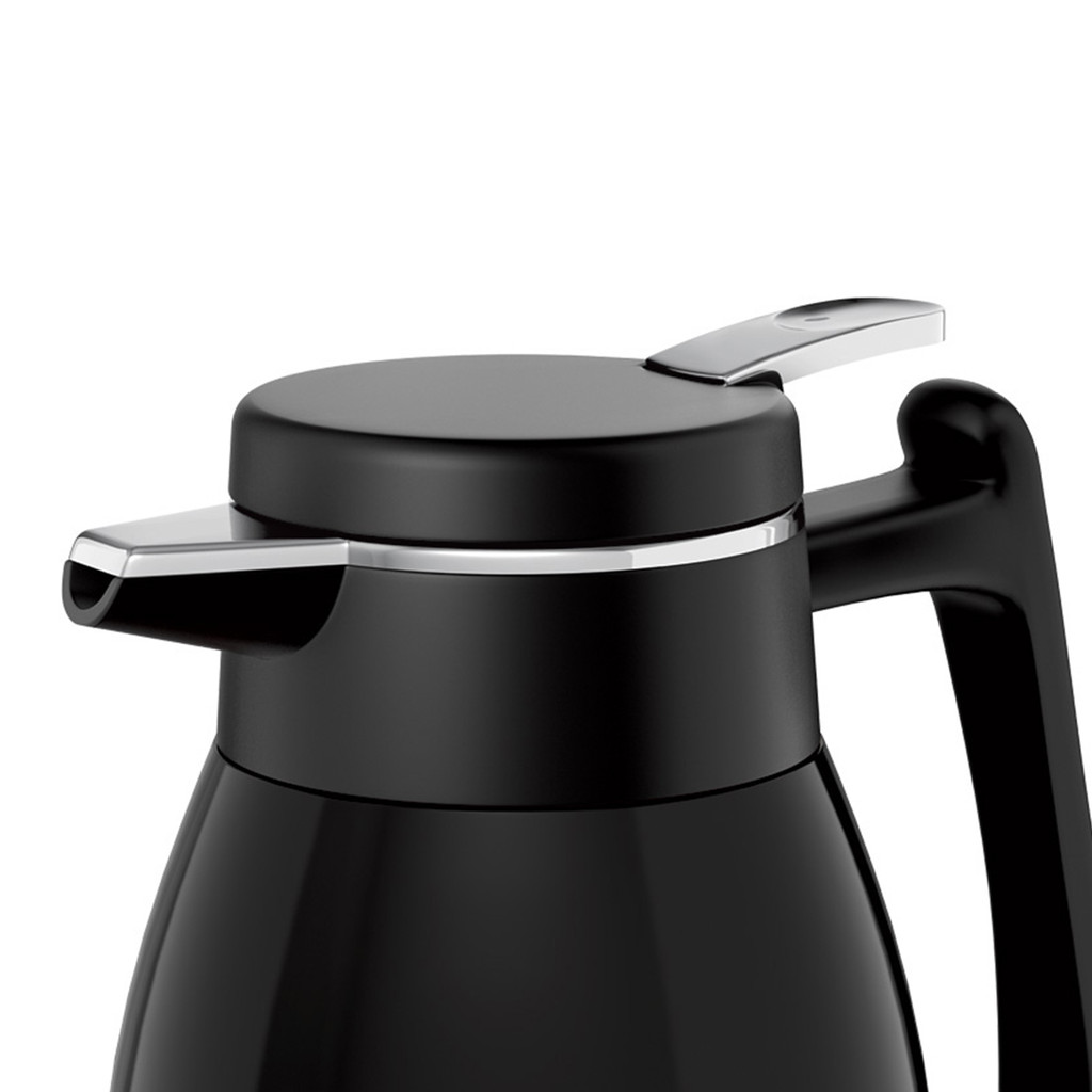 Garrafa Bule Térmico Quebec Euro Home 1,2 Litros Preto com Parede Dupla em Aço Inox para Café Leite Chás · foto 2