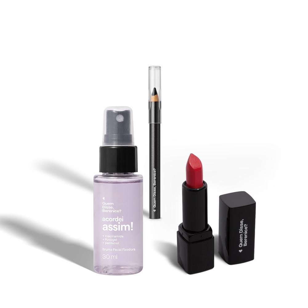 Mini Batom Mate Vermemor 1,6g + Lápis de Olhos 600mg + Bruma Facial 30ml
