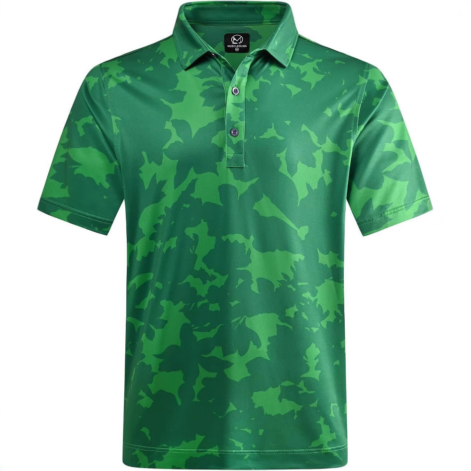 Camisa de golfe masculina umidade Wicking seco camisa Polo masculina desempenho de secagem rápida camisa de golfe mascul