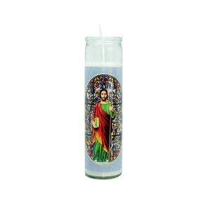 Vela Vidro Altar São Judas Tadeu 22cmx 8cm
