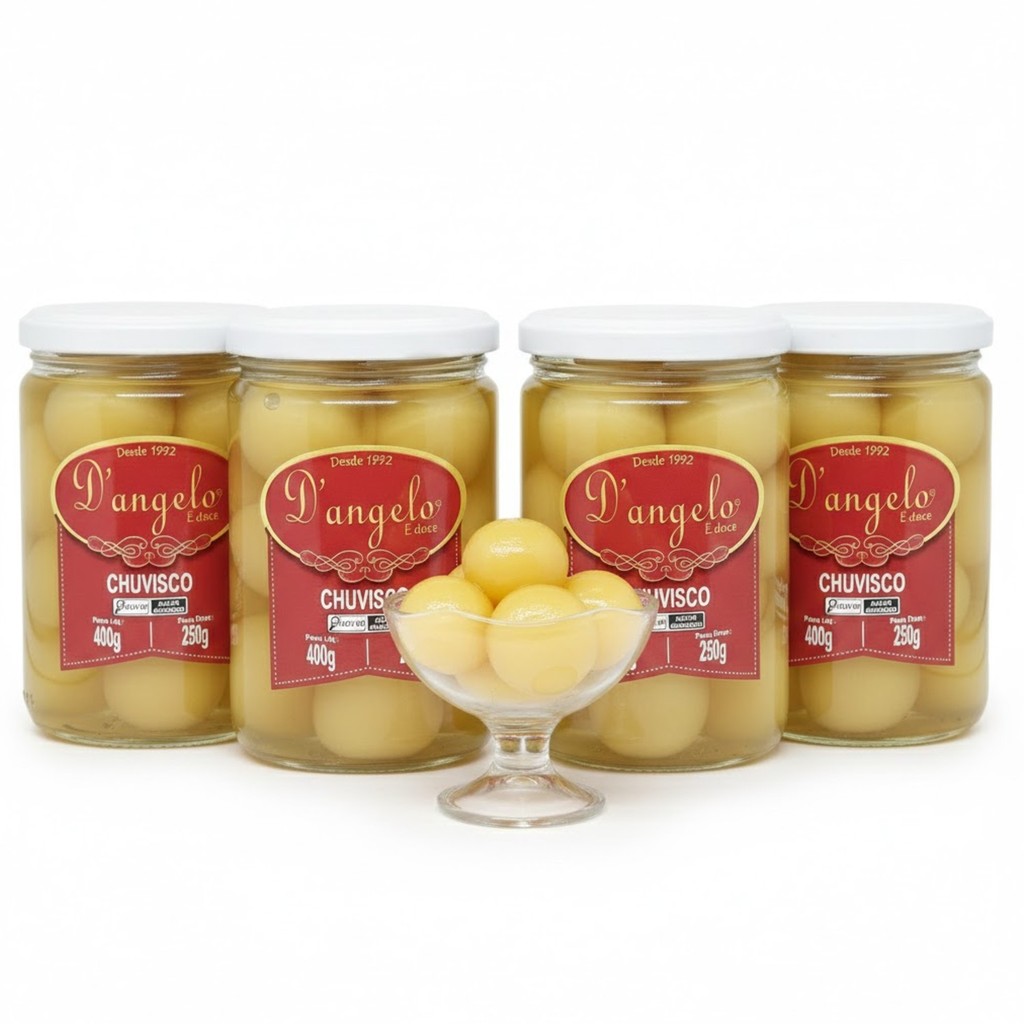 Kit c/ 4und Doce Artesanal Chuvisco D'ANGELO 400g