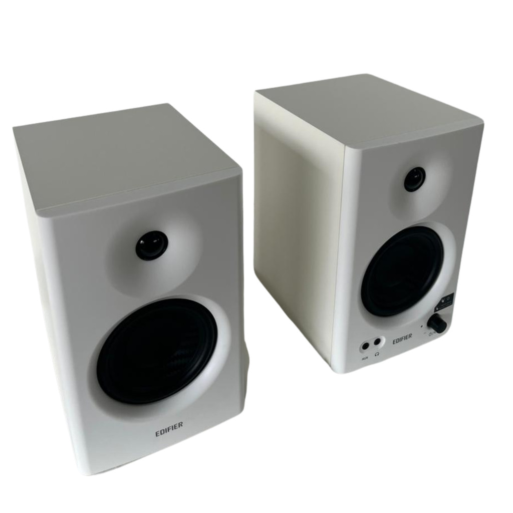 Monitor de Áudio Edifier MR4 Branco - Dupla