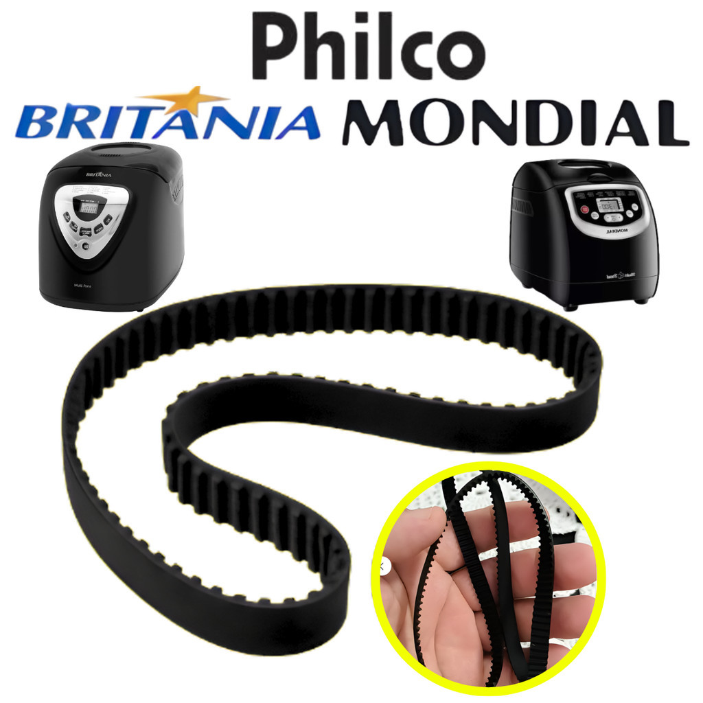 Imagem Correia Dentada Motor Panificadora  Multipane MONDIAL BRITANIA PHILCO