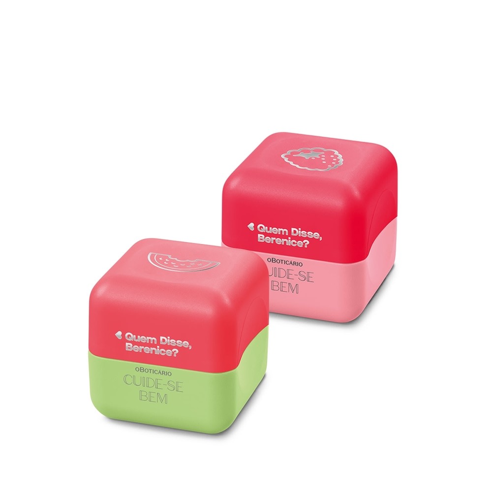 Combo Balm Labial Cuide-se Bem Feira: Melancia 6,2g + Framboesa 6,2g