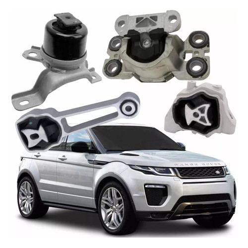 Kit Calço Coxim Do Motor Cambio Land Rover Evoque 2011 2016