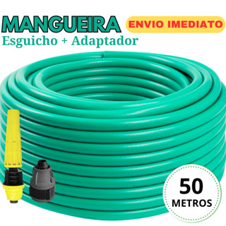 Mangueira Jardim  Metros Flexivel Reforçada Resistente 7/16 com Esguicho Forte Pronta Para Usar em Oferta na Shopee