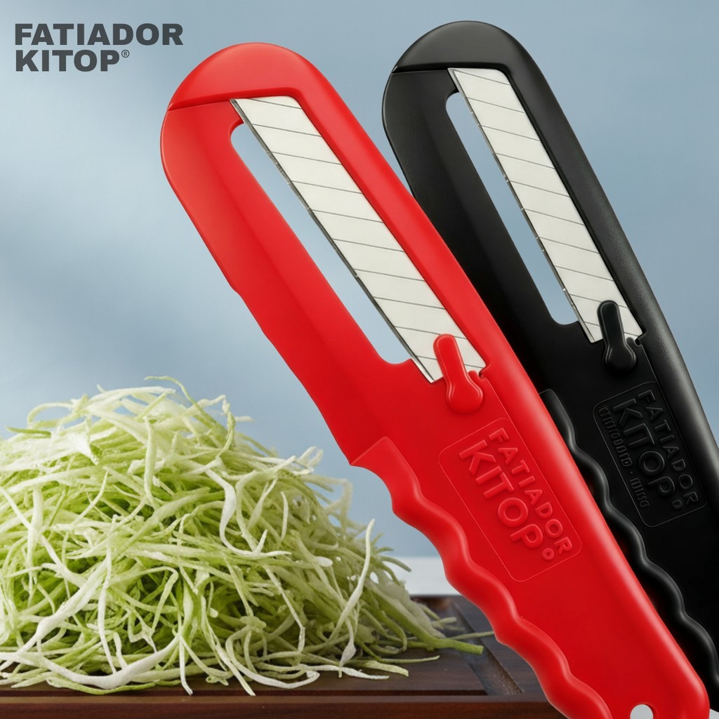Kit 2 Fatiadores De Legumes Kitop Fatia Corta Legumes Prático em Oferta na Shopee